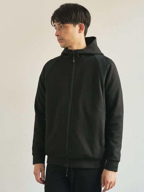 【TRANSITION】カルゼダンボールフロントZIPパーカー